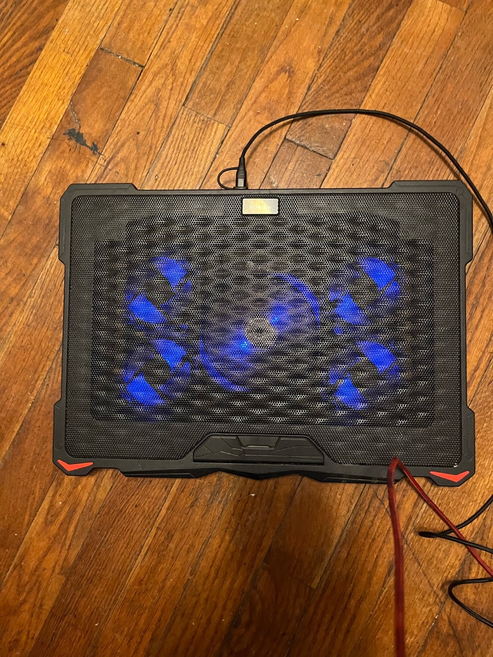 LED Laptop Cooling Pad with Blue Fans